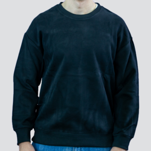 سويتشيرت قطنية قبة دائرية و أكمام طويلة