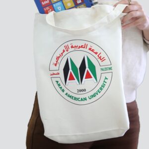 شنطة كتان Tote Bag 40*35 مع قاعدة