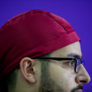 قبعة رأس ملفوفة بشكل جمجمة (ربطة راس باندا) للطهاة