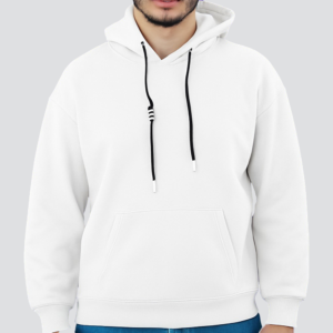 هودي رجالي قطني مع طاقية بأكمام طويلة